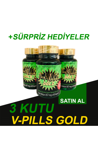 3 ADET  V-PILLS GOLD